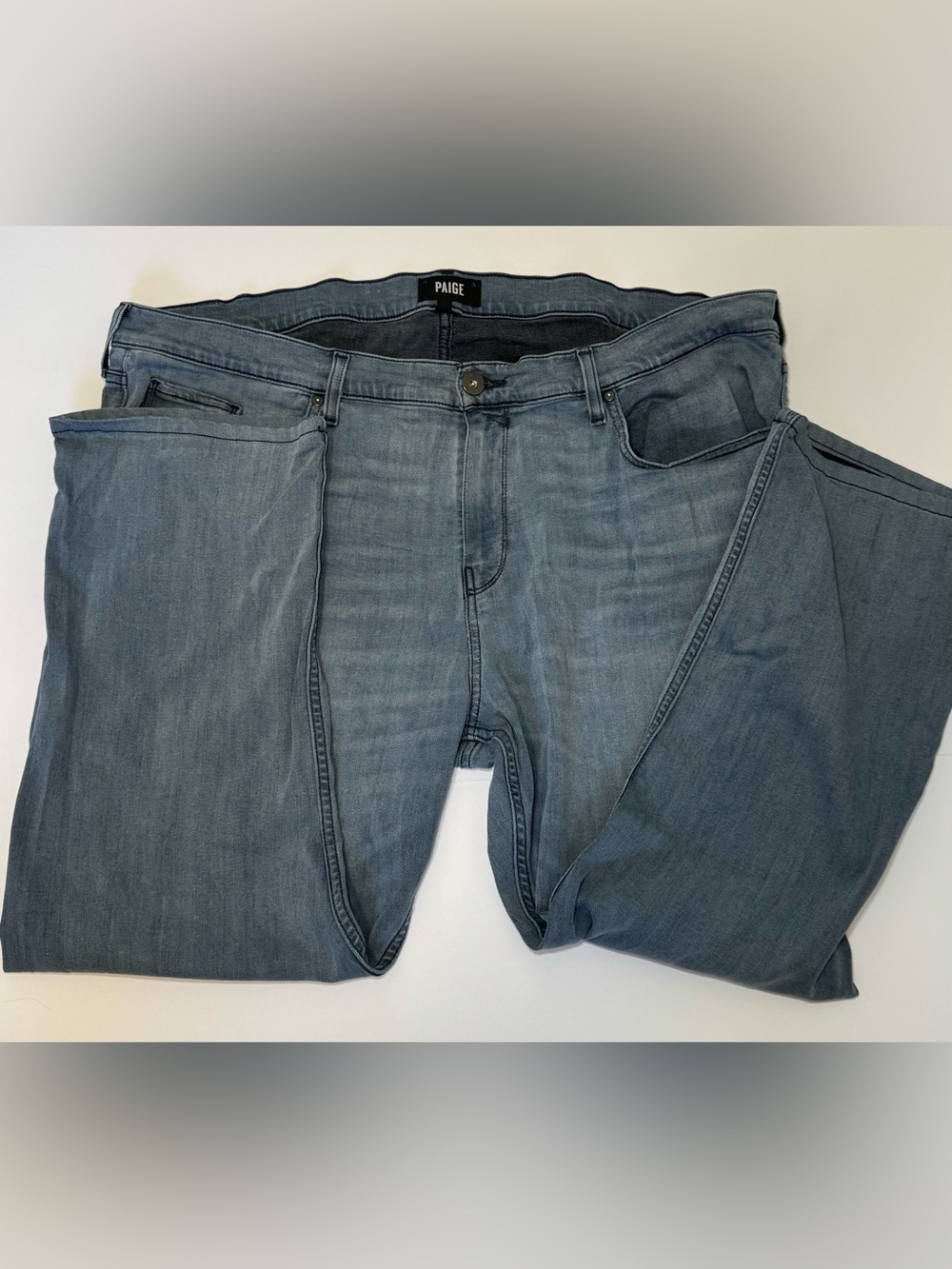 PAIGE Men's Federal Transcend Slim
Straight Jeans Size 42 Gray Big & Tall